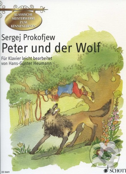 Levně Peter und der Wolf (Für Klavier leicht bearbeitet von Hans-Günter Heumann) - kniha z kategorie Pre deti a mládež