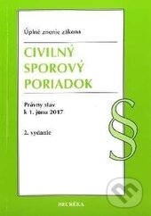 Kniha: Civilný sporový poriadok (Heuréka). Heuréka, 2017