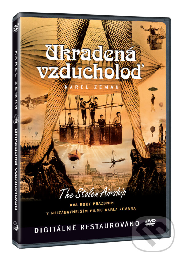 Levně Ukradená vzducholoď DVD - restaurovaná verze - Karel Zeman - film z kategorie Rodinné filmy