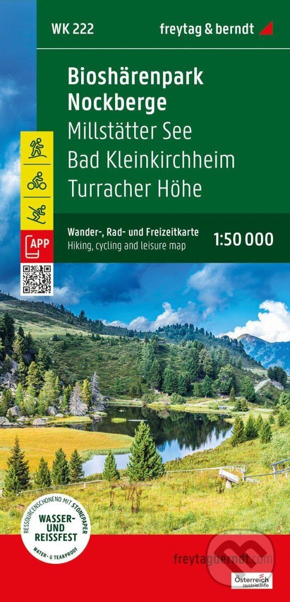 Levně Biosphärenpark Nockberge, Millstätter See 1: 50 000 - kniha z kategorie Mapy Európy
