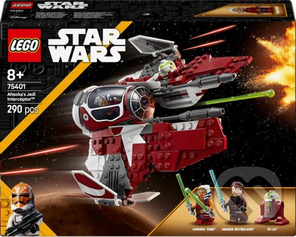 Spoločenská hra: LEGO® Star Wars™ 75401 Ahsoka a jediská stíhačka Interceptor™ (LEGO). LEGO, 2025