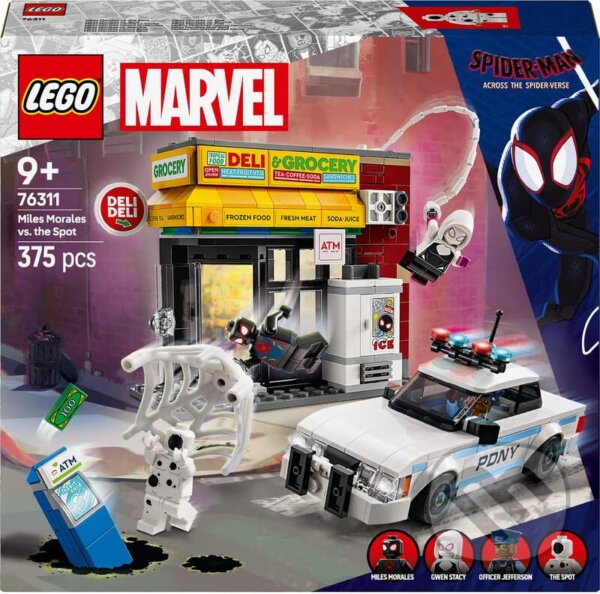 Spoločenská hra: LEGO® Marvel 76311 Spider-Verse: Miles Morales vs. Škvrna (LEGO). LEGO, 2025