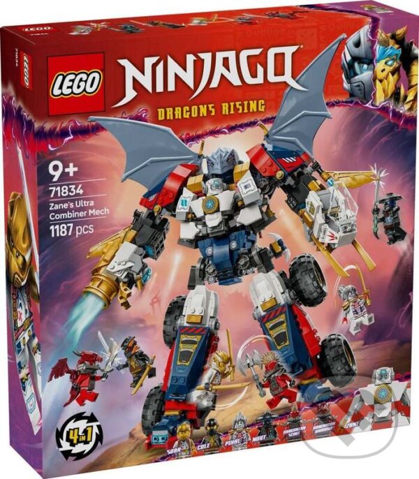 Spoločenská hra: LEGO® NINJAGO® 71834 Zaneov ultrakombo robot (LEGO). LEGO, 2025