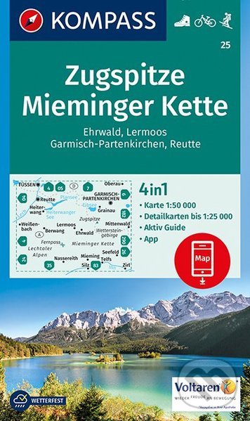 Levně Zugspitze, Mieminger Kette (WK 25 (mierka 1:50 000))