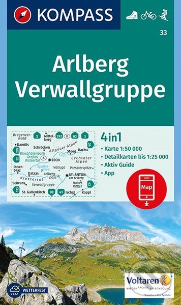 Arlberg, Verwallgruppe (Kompass). Kompass, 2017