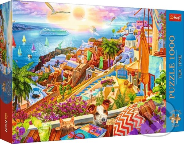 Levně Návšteva Santorini (Premium Plus Quality Tea Time) - puzzle z kategorie Ostatné