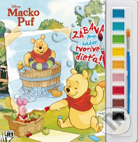 Levně Zábava pre každé tvorivé dieťa! Macko Puf (Kreatívna sada s farbami a štetcom) - kniha z kategorie Kreslenie