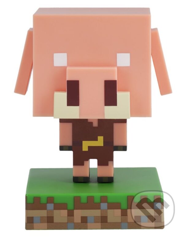 Levně Dekoratívna svietiaca plastová figúrka Minecraft: Piglin