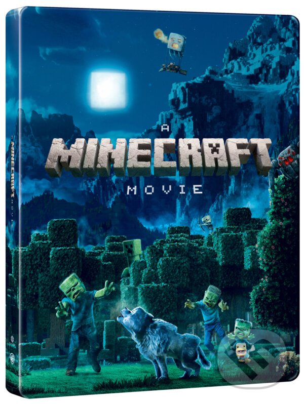 Levně Minecraft vo filme 2BD - steelbook - motiv Night Scene s plastovým rukávom - film z kategorie Rodinné, animované a detské