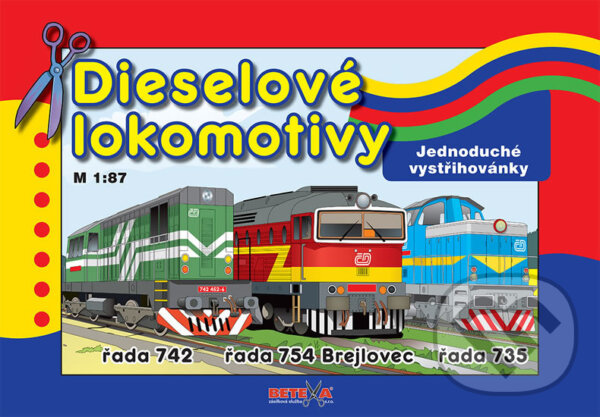 Levně Dieselové lokomotivy (Jednoduché vystřihovánky)