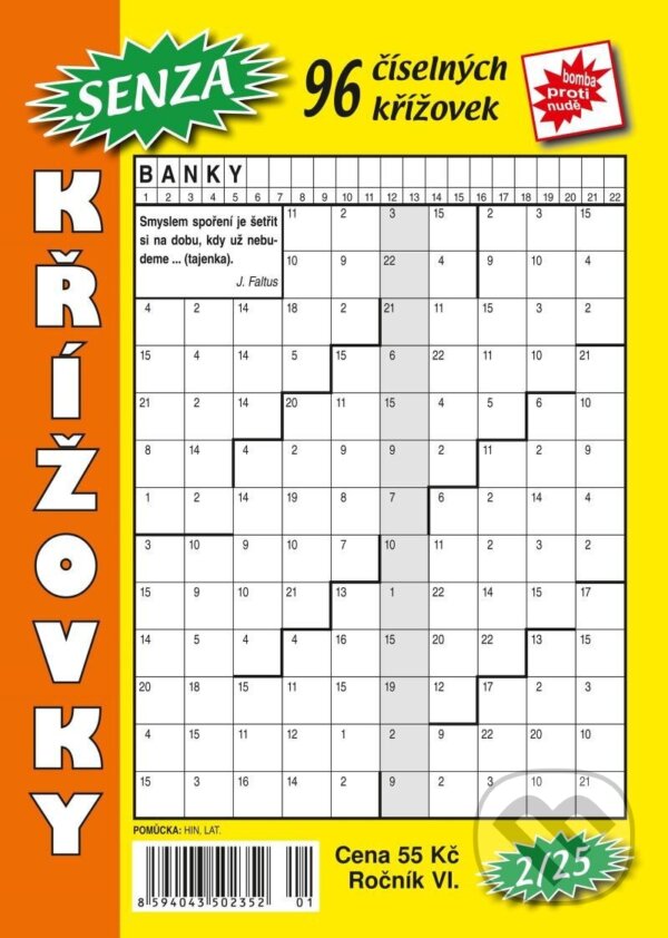 Kniha: Senza číselné křížovky 2/2025 (Telpres). Telpres, 2025