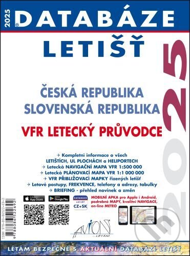 Levně Databáze letišť 2025 (Česká a Slovenská republika / VFR letecký průvodce) - kniha z kategorie Automobily a doprava