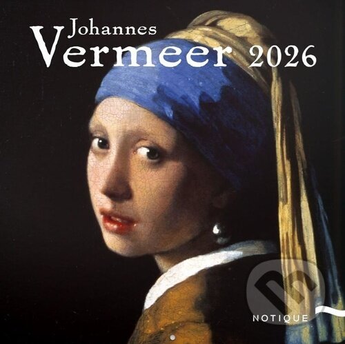 NOTIQUE nástěnný poznámkový kalendář Johannes Vermeer 2026 (Notique)