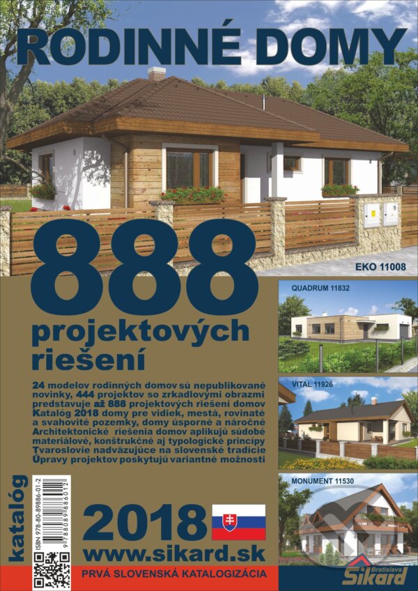 Levně Rodinné domy 2018 (888 projektových riešení)