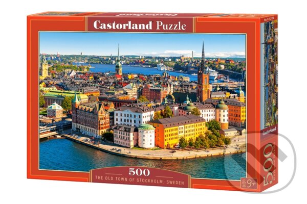 Puzzle: Staré mesto Štokholm, Švédsko (Castorland)