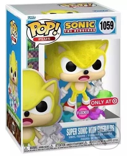 Levně Funko POP Plus: Sonic - Super Sonic with Emeralds #1059