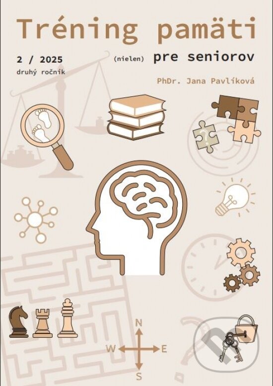 Kniha: Tréning pamäti (nielen) pre seniorov 2/2025 (Jana Pavlíková). Petit Press, 2025