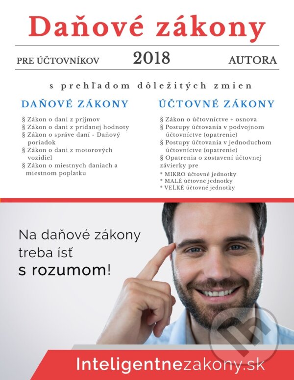 Levně Daňové zákony 2018 pre účtovníkov (s prehľadom dôležitých zmien) - kniha z kategorie Dane