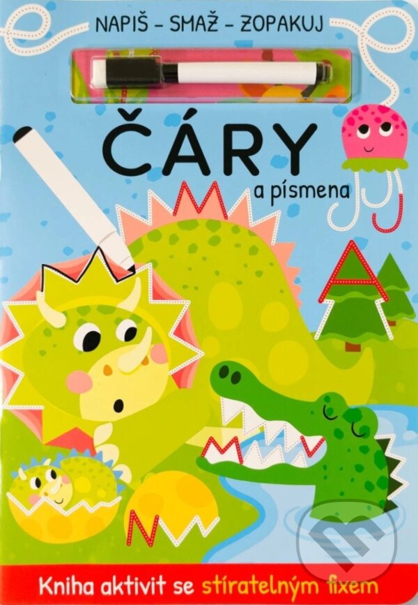 Levně Napiš, smaž, zopakuj Čáry a písmena - kniha z kategorie Hlavolamy, doplňovačky, úlohy a hry
