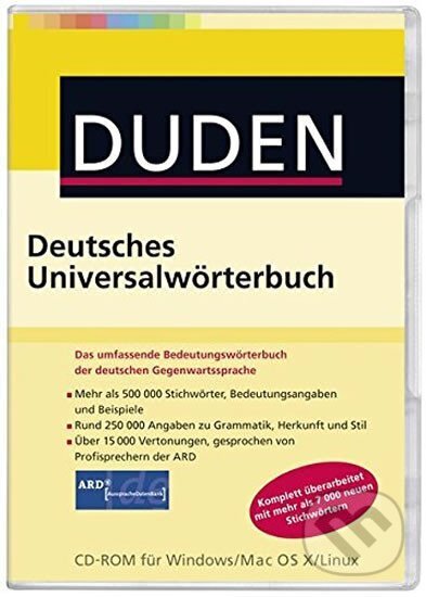 Kniha: Duden Deutsches Universalwörterbuch auf CD-ROM (PC+Mac) 7. Auflage (autorů kolektiv). Bibliographisches Institut, 2011