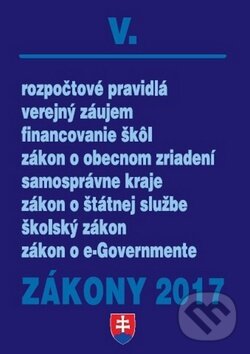 Kniha: Zákony 2017 V. (Poradca s.r.o.). Poradca s.r.o., 2017
