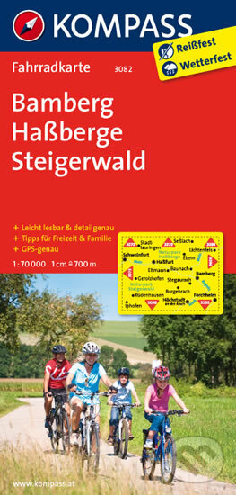 Kniha: Bamberg, Hassberge, Steigerwald 3082 NKO (neuvedený autor). Kompass