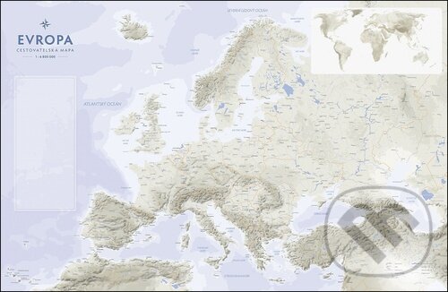 Kniha: Evropa cestovatelská mapa na desce (). , 2024