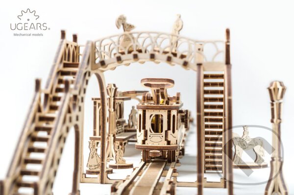 Ugears 3D mechanické puzzle Tramvajová linka 284 ks