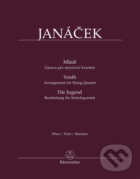 Levně Mládí - Úprava pro smyčcové kvarteto BA11543 (smyčcové kvarteto (2 housle, viola, violoncello)) - kniha z kategorie Noty