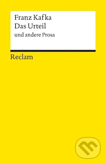 Kniha: Das Urteil und andere Prosa (Michael Muller). , 1995