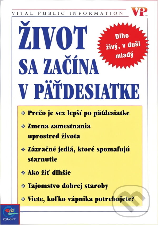 Kniha: Život sa začína v 50-tke (neuvedený autor). Pragma