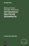Kniha: Mittelhochdeutsche Grammatik (Helmut De Boor). De Gruyter, 1998