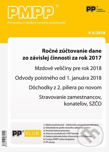 Levně PMPP 4,5/2018 (Ročné zúčtovanie dane zo závislej činnosti za rok 2017)