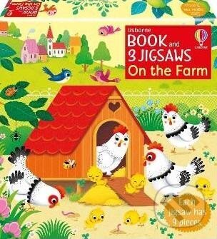 Levně Usborne Book and 3 Jigsaws: On the Farm - Sam Taplin