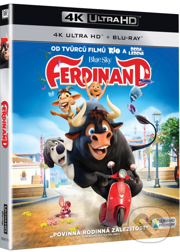 Ferdinand Ultra HD Blu-ray - Carlos Saldanha, Cathy Malkasian, Jeff McGrath, Bonton Film, 2018