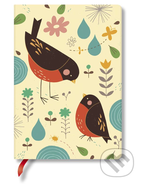 Levně Paperblanks - zápisník Mother Robin (midi, linajkový)