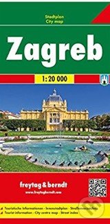 Levně Zagreb 1:20 000 (Mapa mesta - platná do roku 2020)