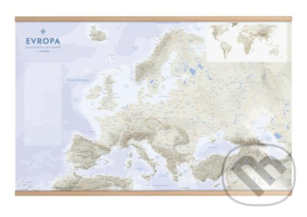 Levně Evropa - Cestovatelská mapa s lištami 1:6 800 000 - kniha z kategorie Mapy Európy
