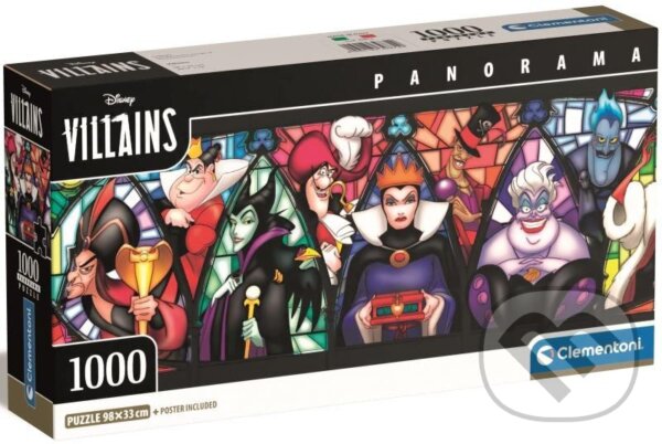 Levně Puzzle Panorama: Disney Villains - puzzle z kategorie Ostatné