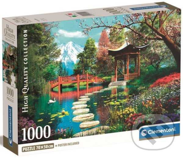 Levně Puzzle Zahrada Fuji - puzzle z kategorie Umelecké