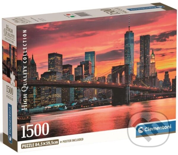 Puzzle: Puzzle East River za soumraku (Clementoni)
