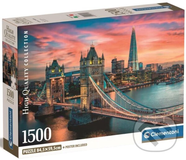 Levně Puzzle Londýnský soumrak - puzzle z kategorie Mestá a stavby