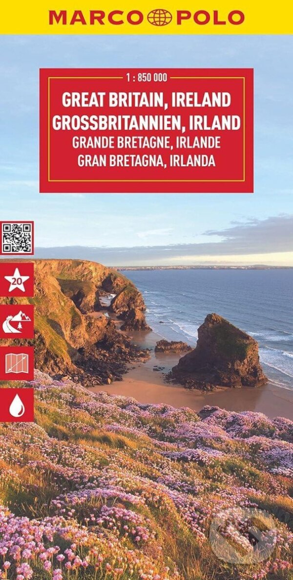 Kniha Great Britain a Ireland Marco Polo Map