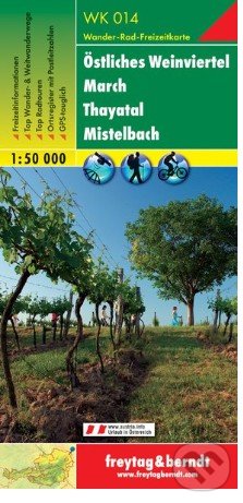 Levně Östliches Weinviertel – March – Thayatal – Mistelbach, Wanderkarte 1:50 000