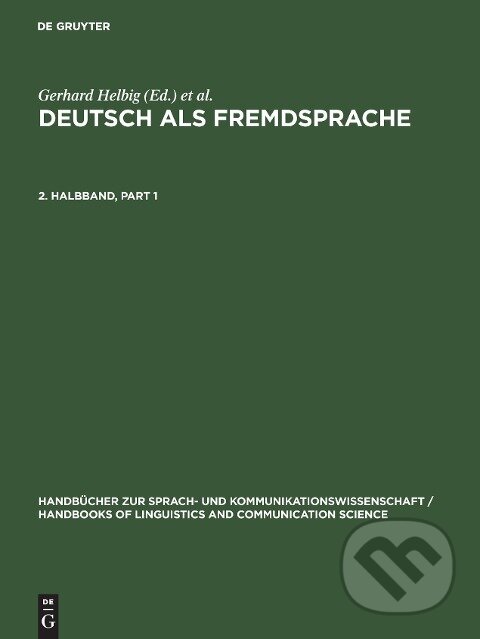 Kniha: Deutsch als Fremdsprache. 2. Halbband (Gerhard Helbig). , 2001