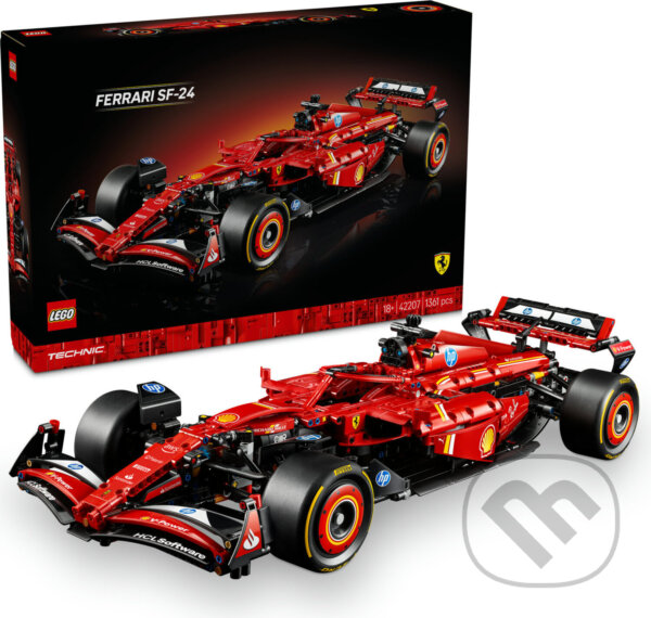 Spoločenská hra: LEGO® Technic 42207 Auto Ferrari SF-24 F1 (LEGO). LEGO, 2025
