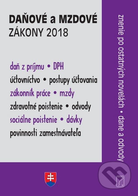 Levně Daňové a mzdové zákony 2018 - kniha z kategorie Dane