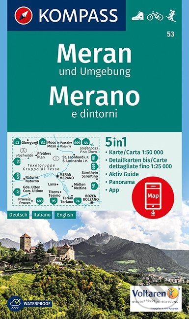 Levně Meran und Umgebung / Merano e dintorni (K 53 (mierka 1:50 000))