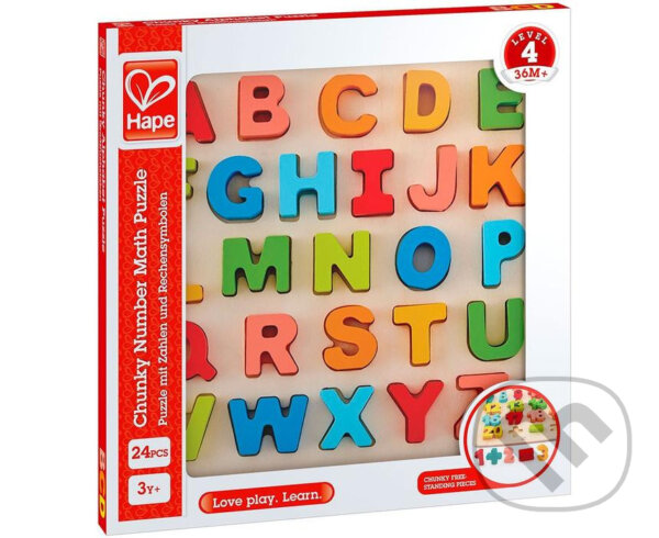 Levně Vkladacie puzzle Veľká abeceda pastelová - puzzle z kategorie Maxi dieliky