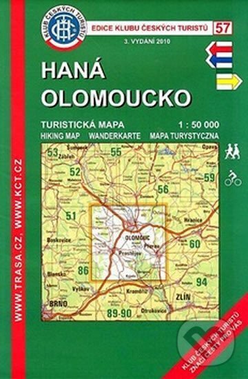 Kniha: KČT 57 - Haná, Olomoucko (Klub českých turistů). Klub českých turistů, 2010